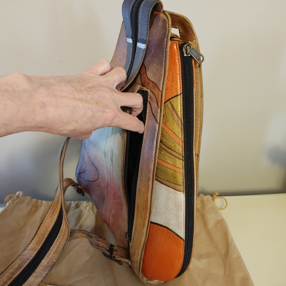 Vintage Anuscka hand painted backpack - Picture 4 of 6